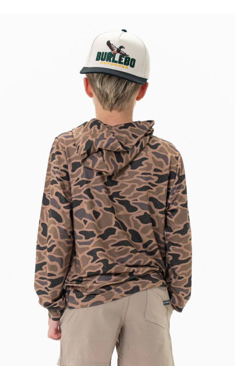 Burlebo Youth Performance Hoodie-Gauge Camo