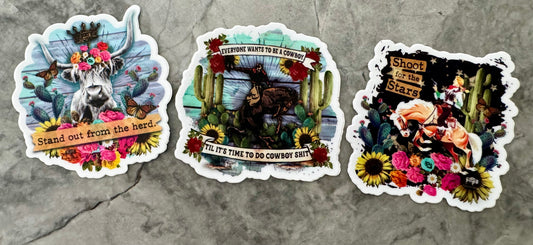 Cowboy Stickers
