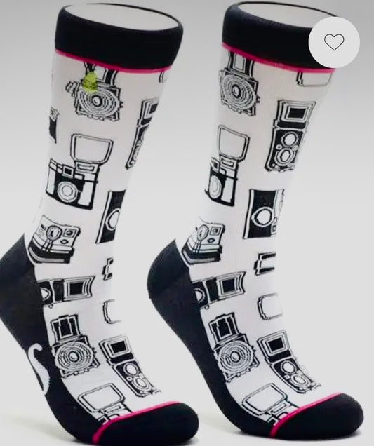 Oh Snap camera socks