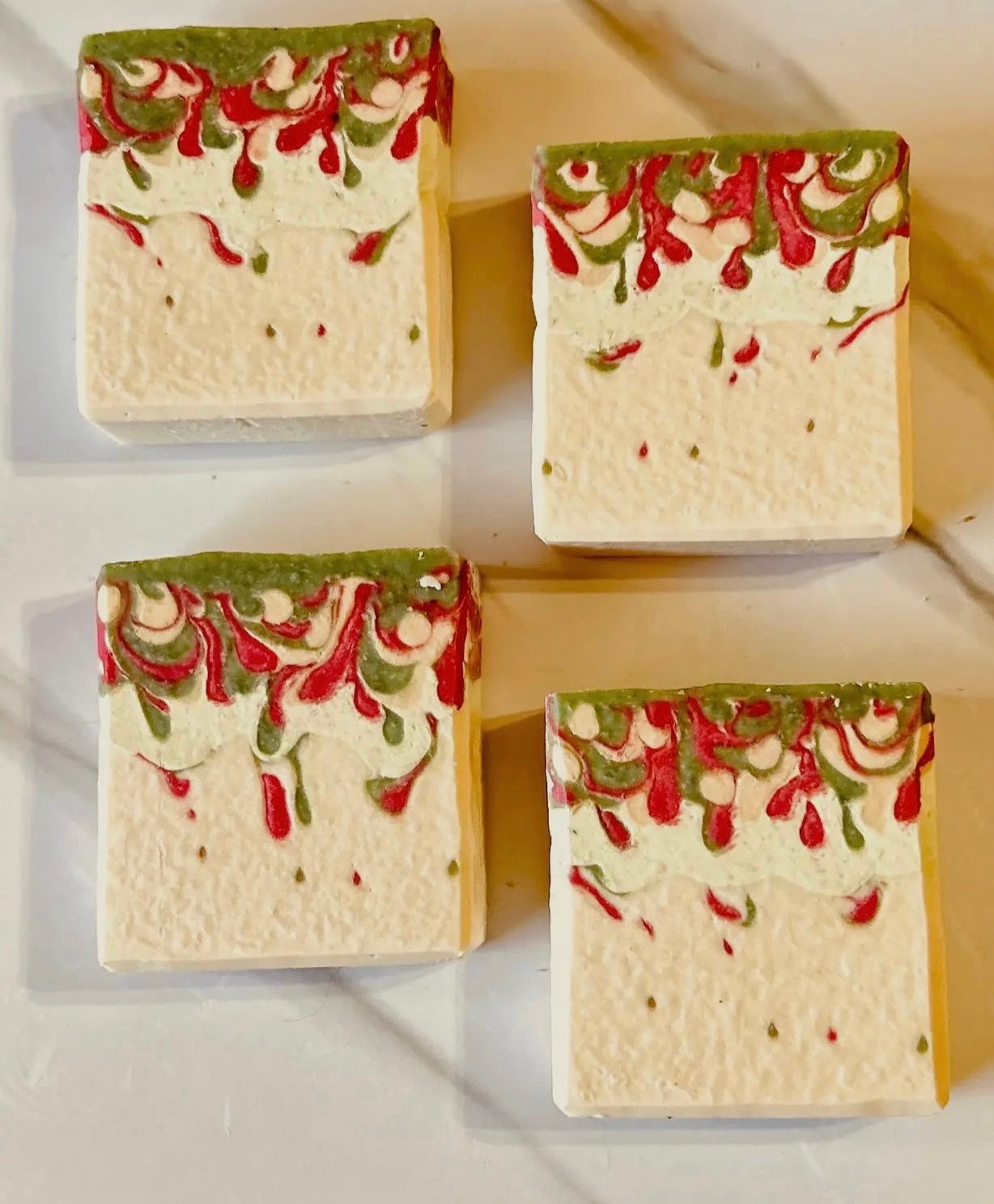 Christmas lights coconut milk soap