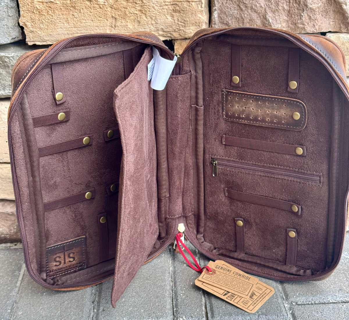 STS cowhide squash jewelry case