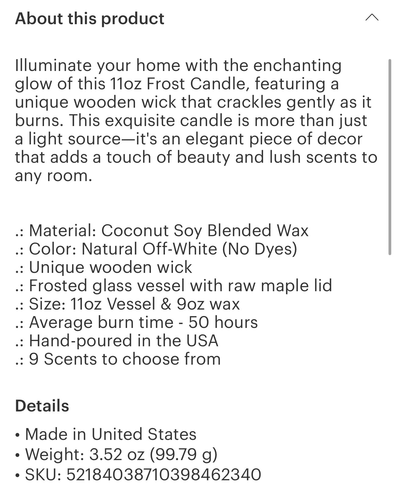 Entry Fee donation candle