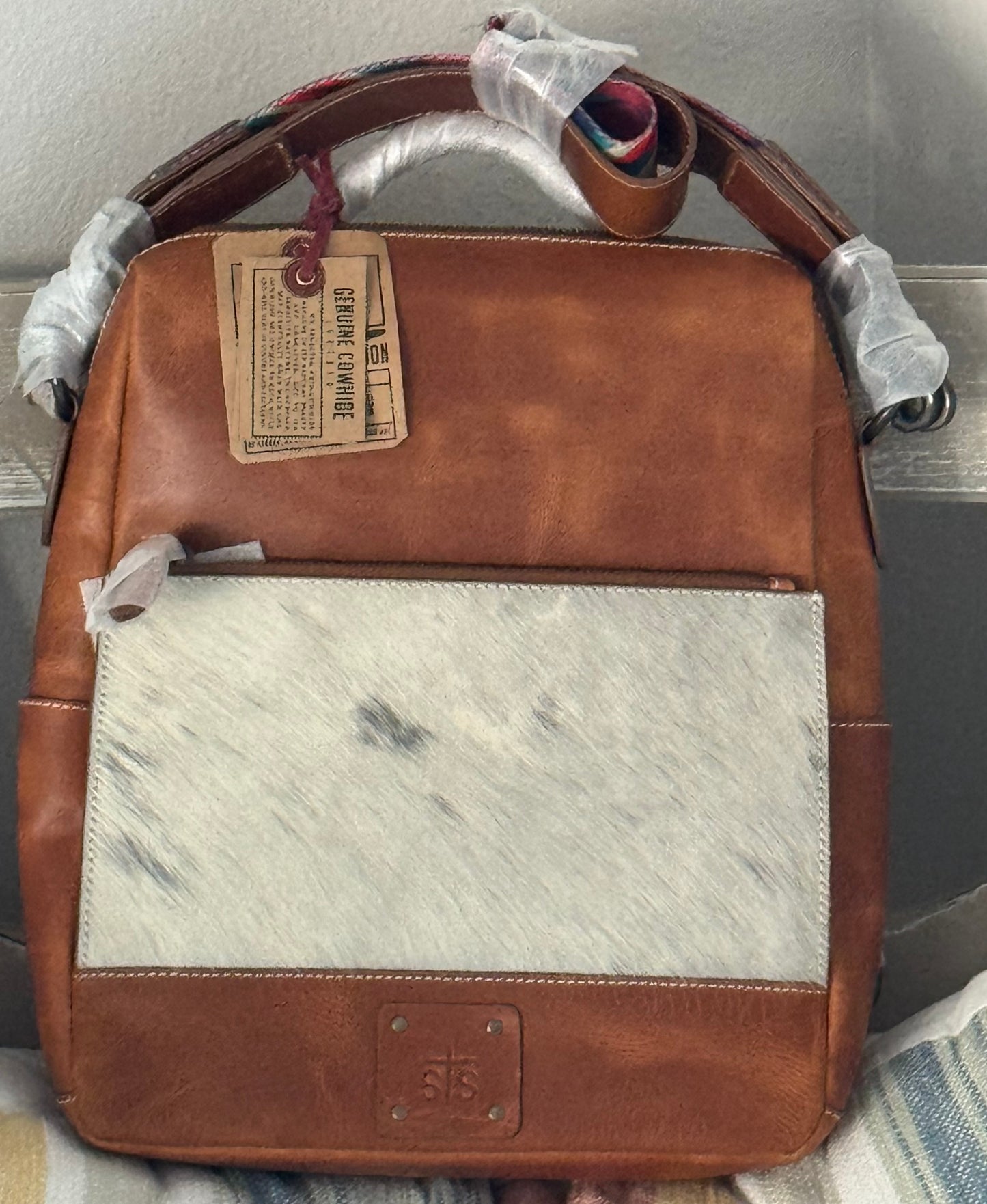 Basic Bliss cowhide backpack 1