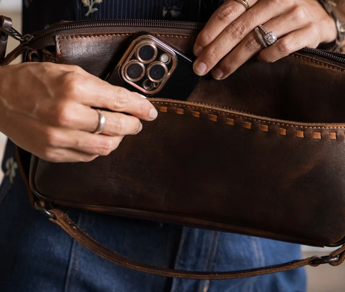 STS Bandera chocolate shoulder bag
