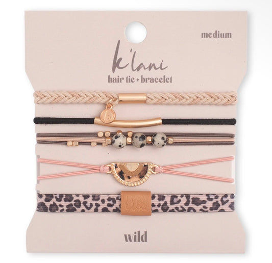 Wild hair tie bracelets
