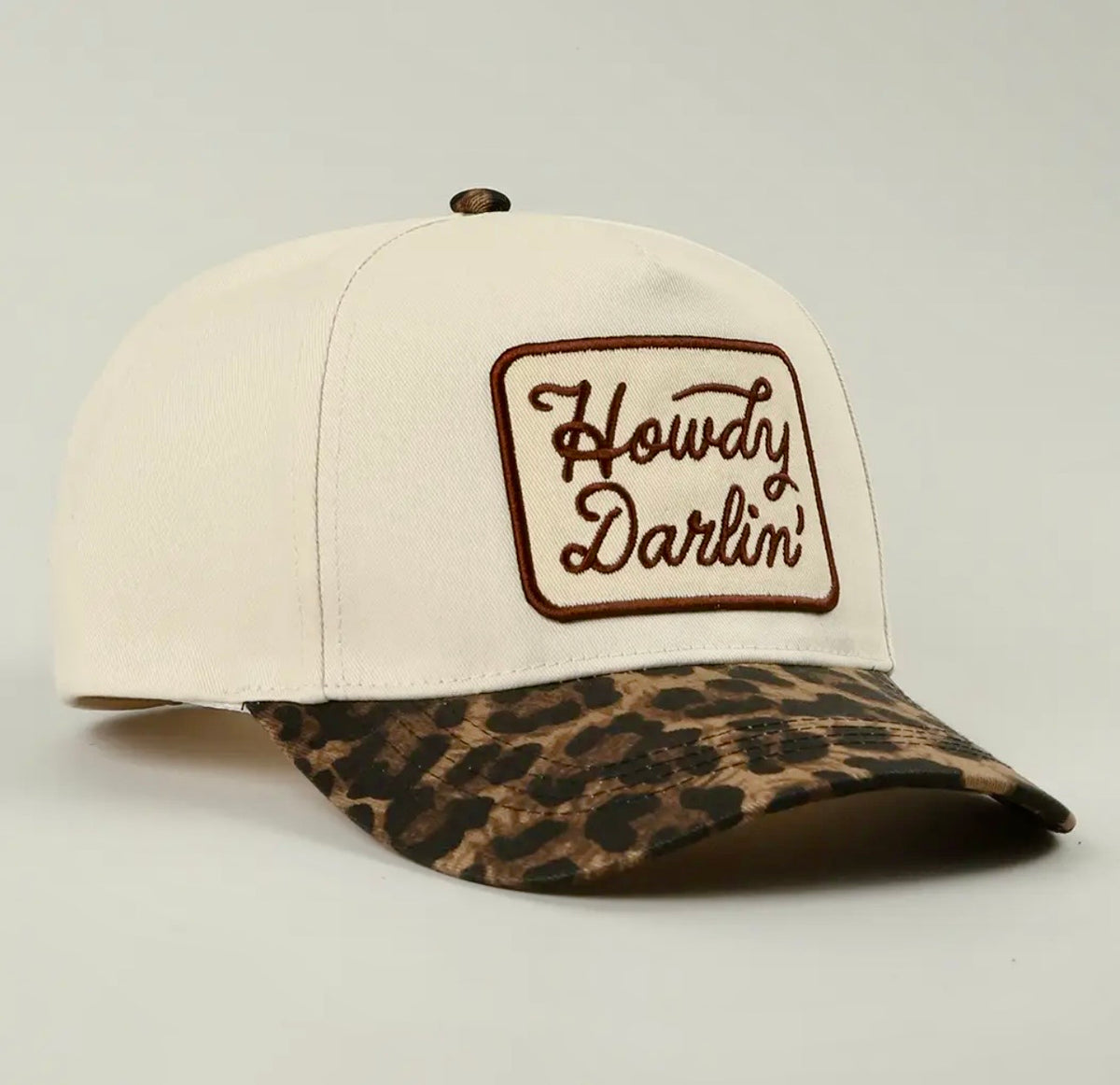 Howdy Darlin leopard brim