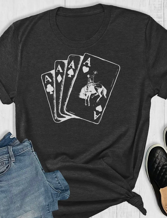 Aces Wild graphic tee