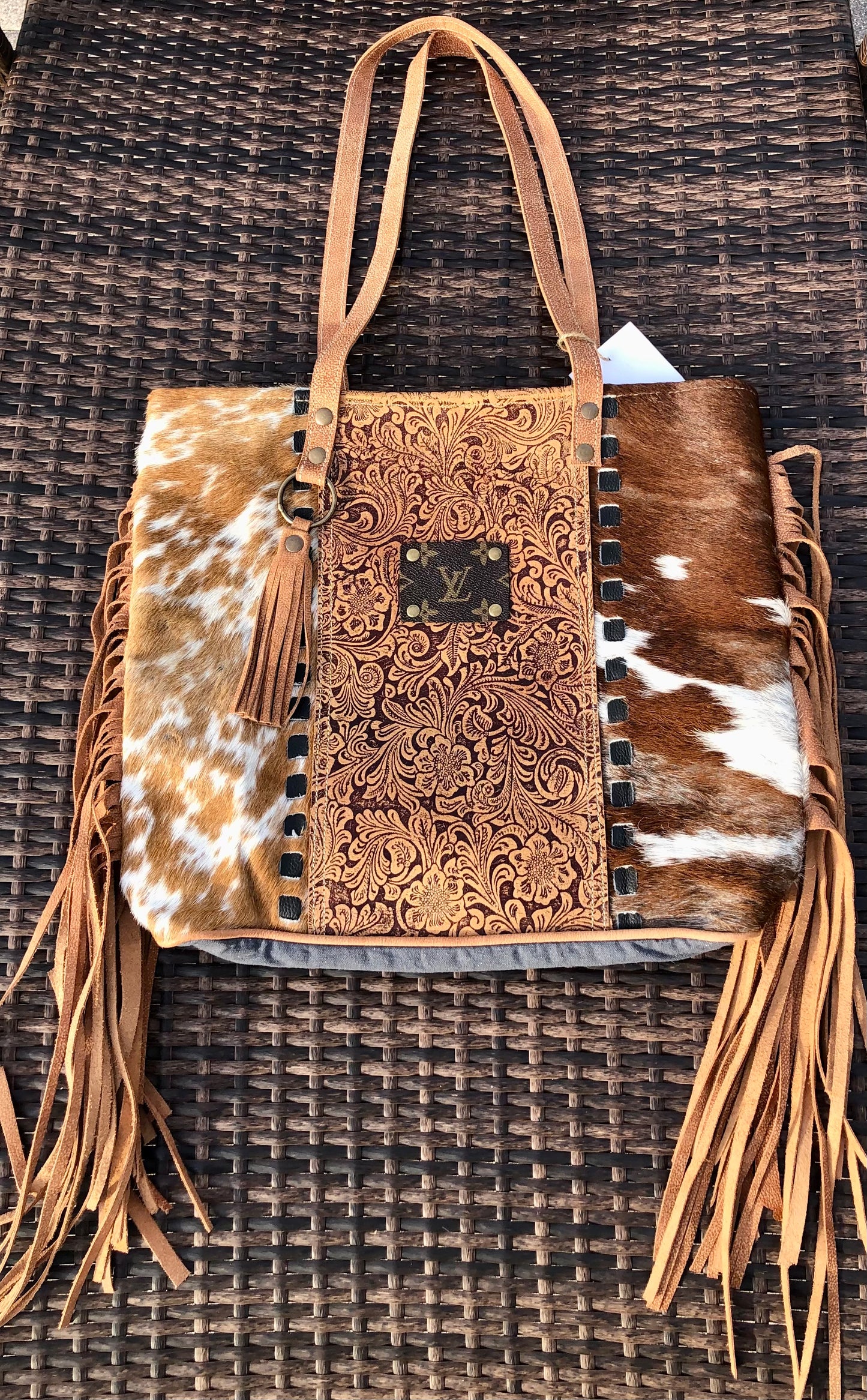 Upcycled Ohlay LV tote