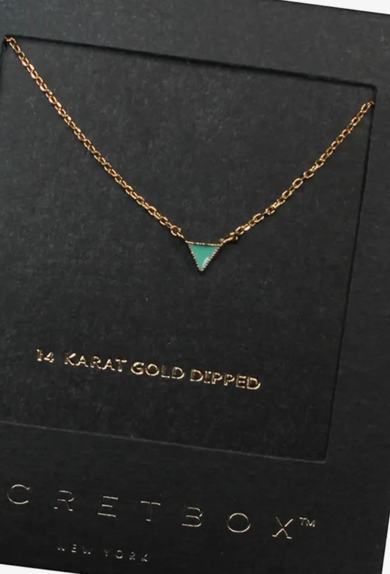 Gold dipped turquoise necklace
