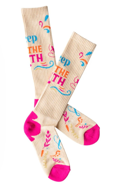 Lucky Chuck Keep the Faith socks