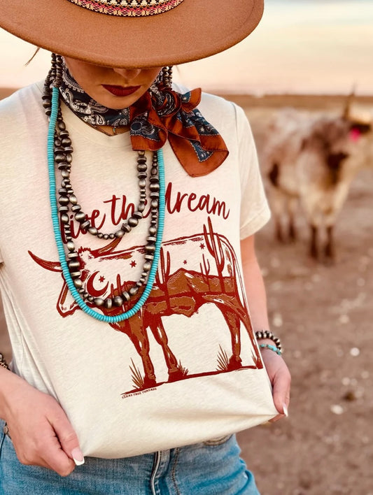 Live The Dream Longhorn tee