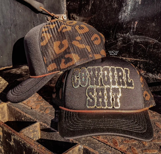 Cowgirl Sh!t leopard hat