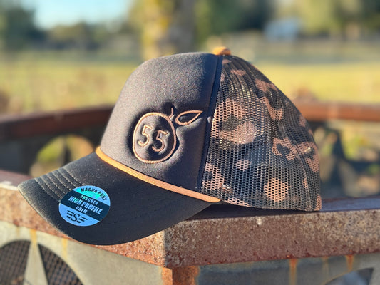 55 Branded brown cheetah hat