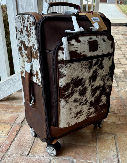 STS cowhide rolling suitcase 2