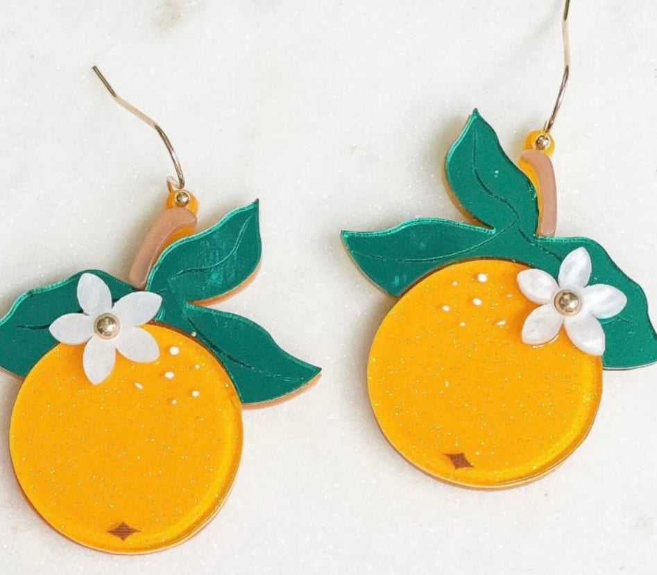 Orange earrings 🍊