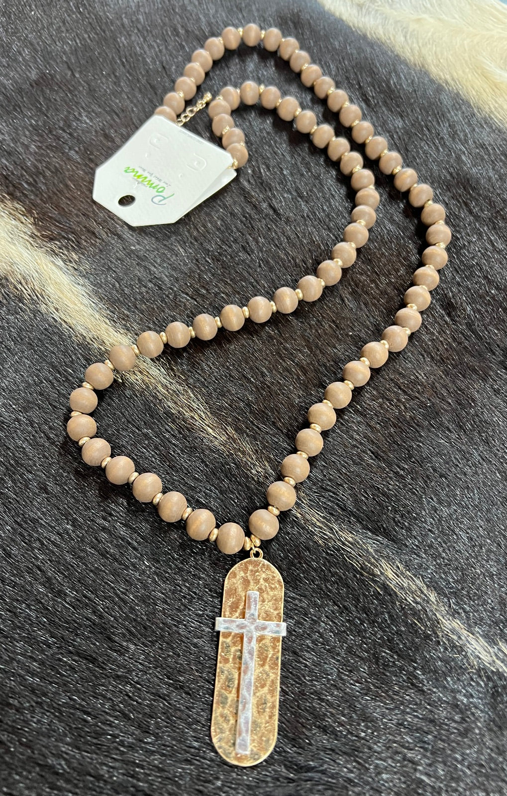 Gold Cross pendant necklace
