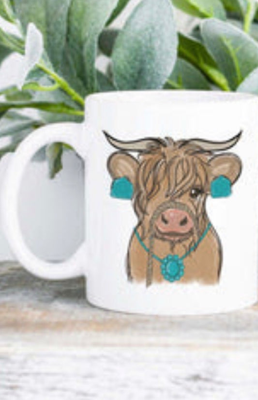 Diva horse and diva cow coffee mugs